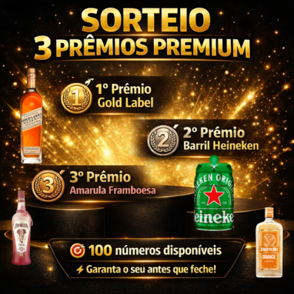 SORTEIO 3 PRÊMIOS PREMIUM